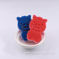 Cute Animal shape PU Sponge with scouring pad